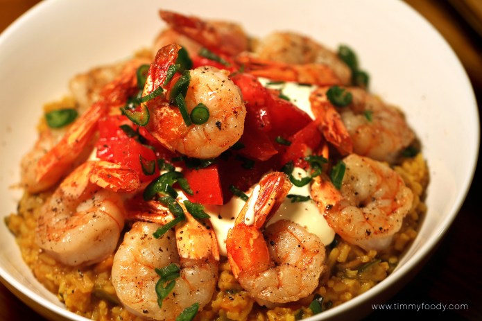 prawns and rice hero
