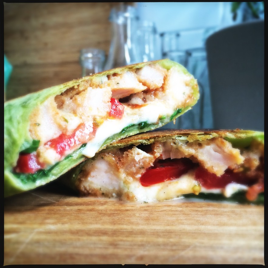 chicken schniztle tomato and mozarella